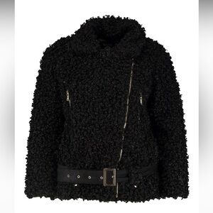 TEDDY FAUX AVIATOR JACKET